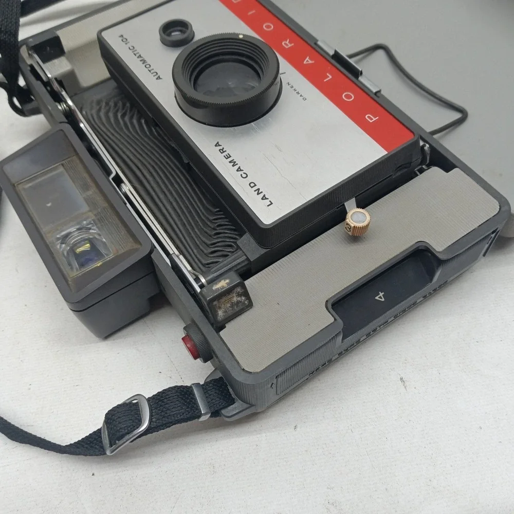 POLAROID Automatic‎ 104 LAND CAMERA w/ Manual & Original Box, VINTAGE